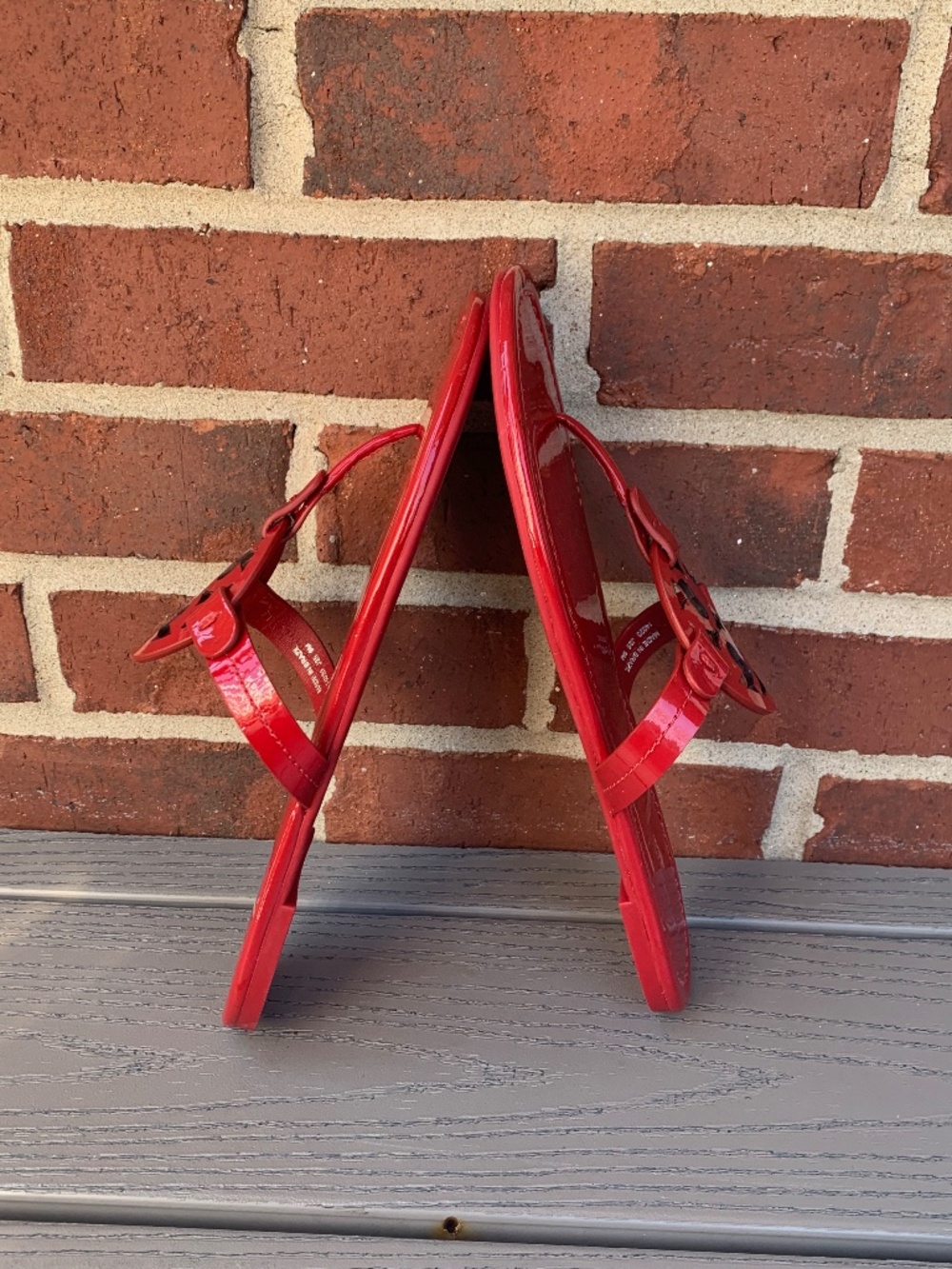 Tory Burch Miller Sandals in Red Patent Leather - Picture 7 of 13
